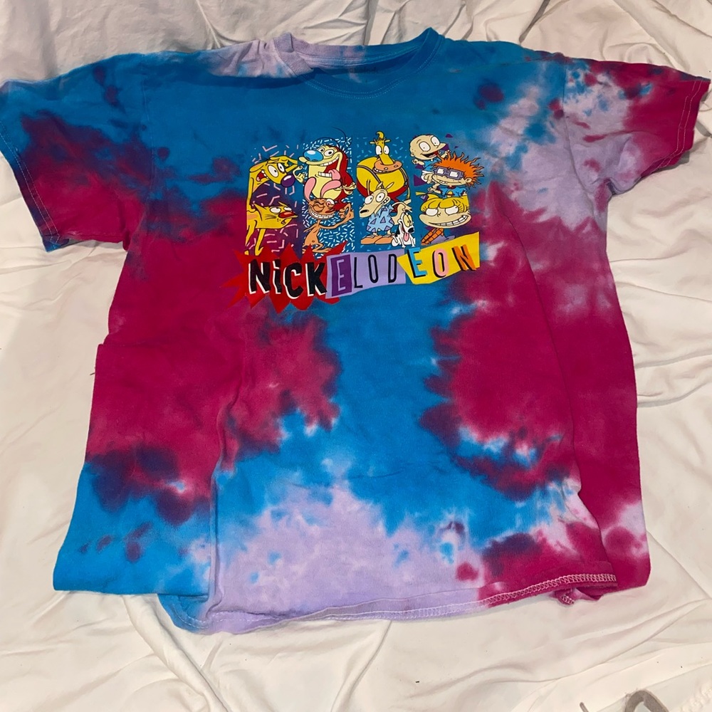 nickelodeon tie dye t shirt